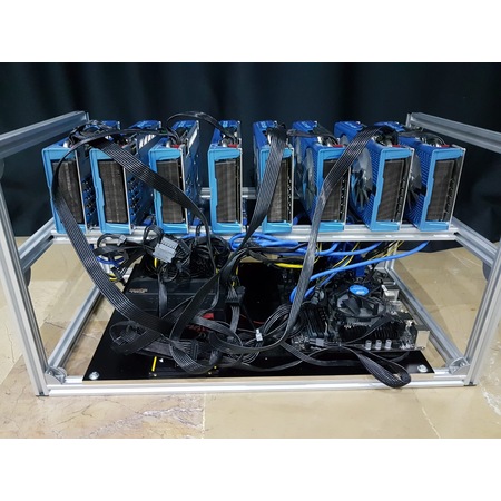 Bitcoin Ethereum Madenci Mining Rig Kasasi 8x Rx580 8gb Nitro - 